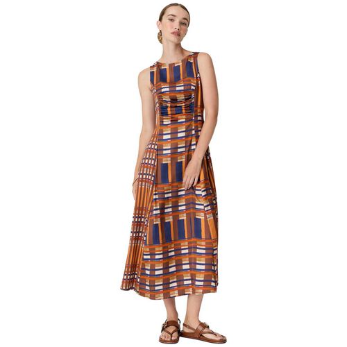 POL Lattice Gathered Dress